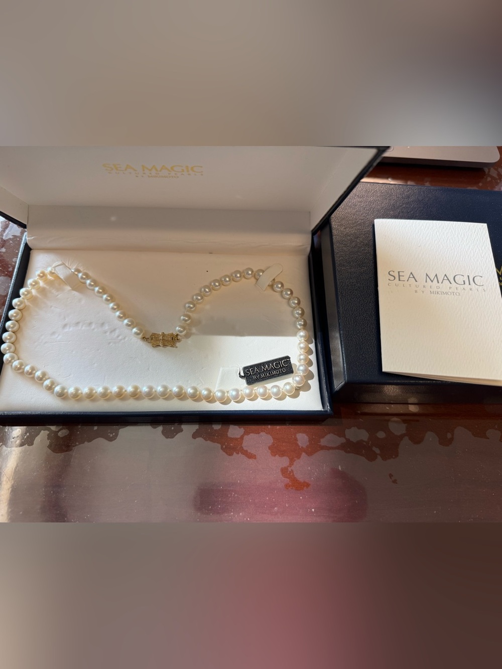 SEA MAGIC BY MIKIMOTO White Pearl Necklace 14k